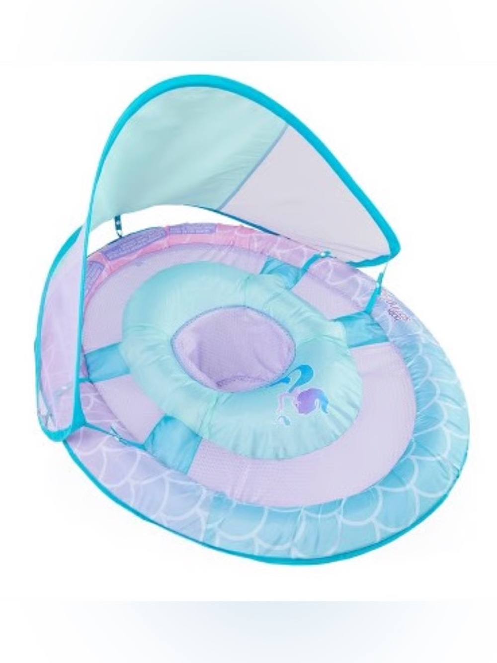 SwimWays Sun Canopy Mermaid Spring Float with Hyper-Flate Valve NWT
